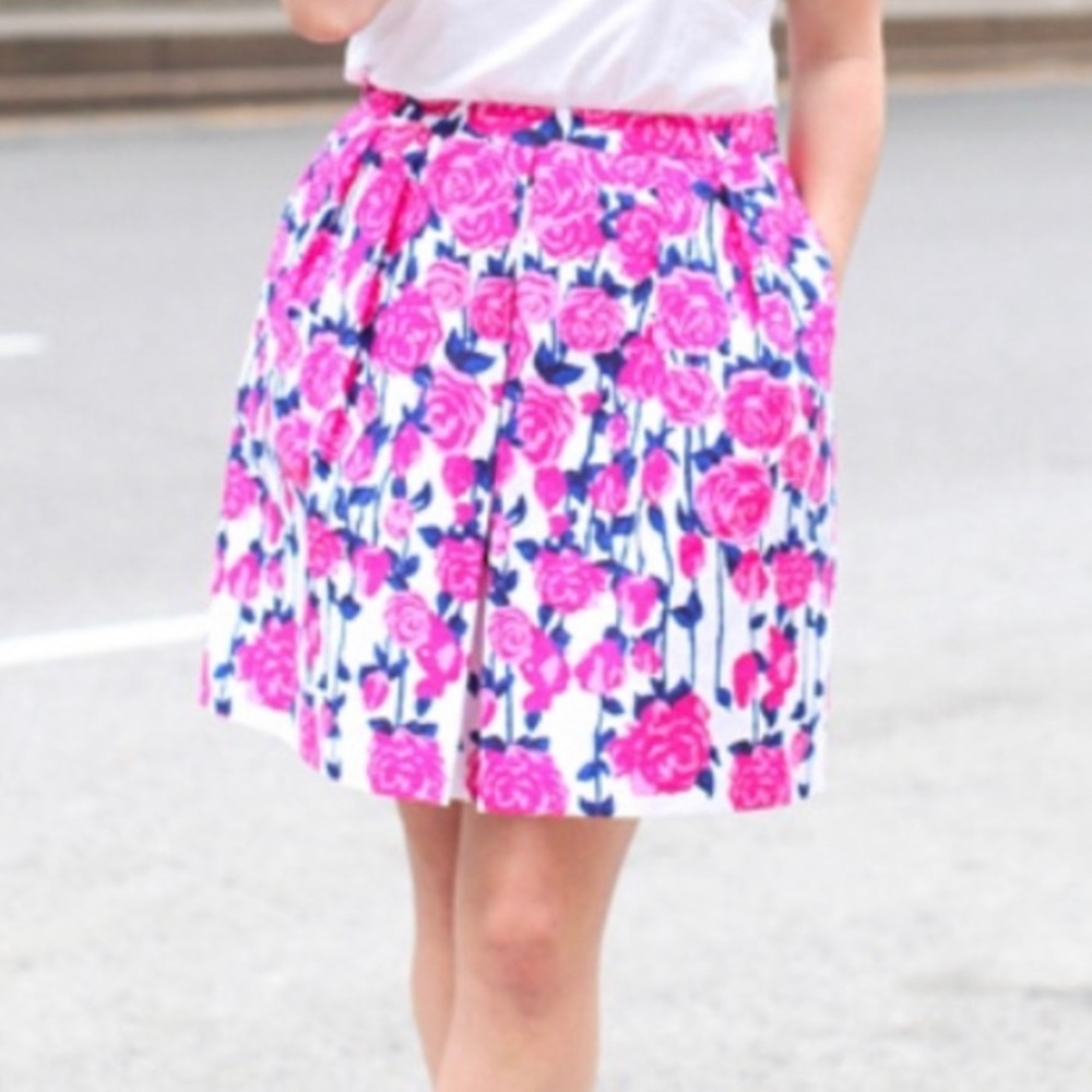 NWT Vineyard Vines Rose Print Derby Skirt size 8